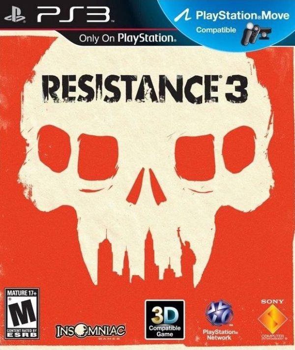 دیسک اصلی بازی Resistance 3 کارکرده برای move PS3